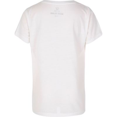 Boys white splatter print t-shirt